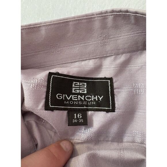 givenchy monsieur men's button down pale purple size large vintage vibes casual - Picture 5 of 5